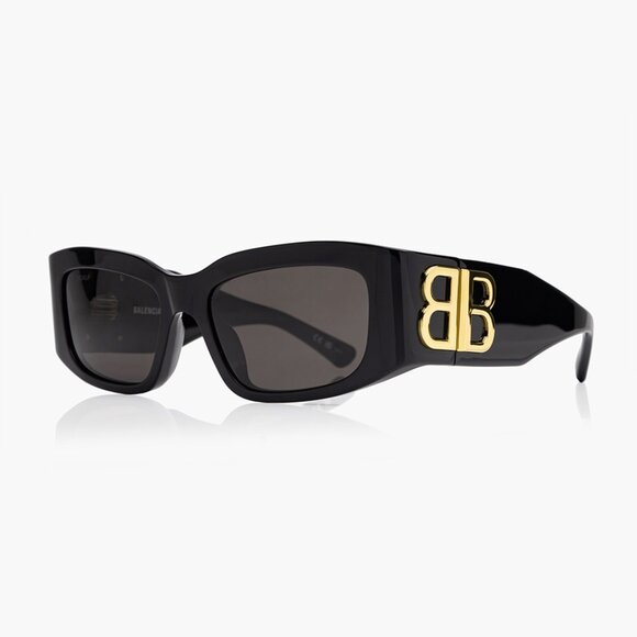 NEW BALENCIAGA BB0360S 005 BLACK SUNGLASSES - Picture 2 of 4
